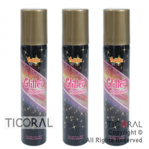 GLITTER EN AEROSOL PINTAFAN ORO 766-001 PACK X 3 UNIDADES.